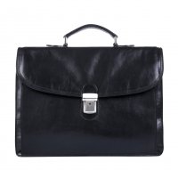 ko�en� aktovka 1050 �ern� st��brn� kov�n�, IL GIGLIO