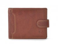 P�nsk� ko�en� pen�enka Poyem 5209 cognac zip na bankovky, POYEM