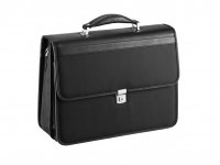 P�nsk� pracovn� textiln� aktovka 5668-01 �ern�, dn-lederwaren