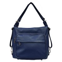 Ko�en� kabelka a batoh v jednom 6539 NAVY tmav� modr�, MAXFLY