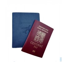 Ko�en� pouzdro na pas 80065 tmav� modr� - posledn� kus, HJP