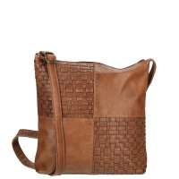 Propl�tan� ko�en� crossbody kabelka Sicily 89031-005 hn�d� cognac, ENRICO BENETTI