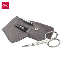 Mal� kvalitn� manik�ra sada 3 d�ly v ko�en�m pouzd�e 9075 sv�tle �ed� posledn� kus, Erbe Solingen