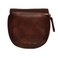 Pen�enka na drobn� ko�en� podkova se zipem 91179 tmav� hn�d� posledn� kus, Old River