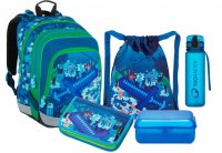 VELK� SET ALFA 21 B (batoh + pen�l + s��ek box na sva�inu Lunch Box 013 B a lahev BOTTLE 20 B), Bagmaster