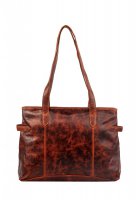 Ko�en� velk� hn�d� kabelka LA-1631, LederArt