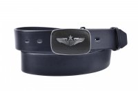 P�nsk� ko�en� p�sek JEANS s plnou sponou 13-60 �ern�, Penny Belts