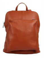 Ko�en� batoh d�msk� 5220 hn�d� - st��brn� zipy, MAXFLY