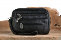 Ko�en� p�nsk� zipov� etue 2500 �ern� ta�ti�ka na doklady, New bags leather