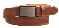 P�nsk� ko�en� opasek s automatickou p�ezkou 35-020-A2-48 hn�d�, Penny Belts