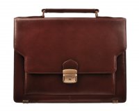 Aktovka ko�en� 4041-47 hn�d� hladk�, Tom�