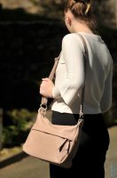 Ko�en� kabelka 6422 sv�tle r��ov� - pudrov�, MAXFLY