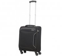 Mal� �ern� cestovn� kufr - kabinov� zavazadlo HOLIDAY HEAT SPINNER 55/20 BLACK 106794-1041, AMERICAN TOURISTER