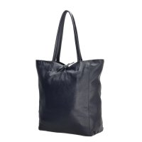 Velk� �ern� ko�en� kabelka Elisa L624, CHARM LONDON