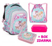Mal� �koln� set LUMI 23 A - Srnka a kolou�ek (batoh + pen�l + s��ek na TV + box na sva�inu), Bagmaster