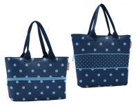 Elegantn� n�kupn� kabelka Shopper e1 mixed dots blue RJ4080, Reisenthel