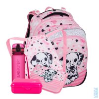 Velk� �koln� set pro prv���ky BETA 24 A dalmatin (batoh + pen�l + s��ek na TV+ box + lahev), Bagmaster
