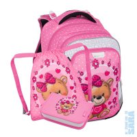 Mal� �koln� set pro prv���ky Lumi 24 H Medv�dek (batoh + pen�l + s��ek na TV), Bagmaster