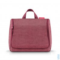 Velk� cestovn� kosmetick� ta�ka Toiletbag XL twist maroon WO3104, Reisenthel